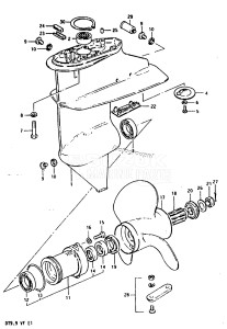 DT9.9 From 00993-406191-412879 ()  1984 drawing GEAR CASE