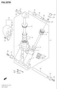 14003F-310001 (2013) 140hp E03-USA (DF140AT) DF140A drawing TRIM CYLINDER (DF140AT:E03)