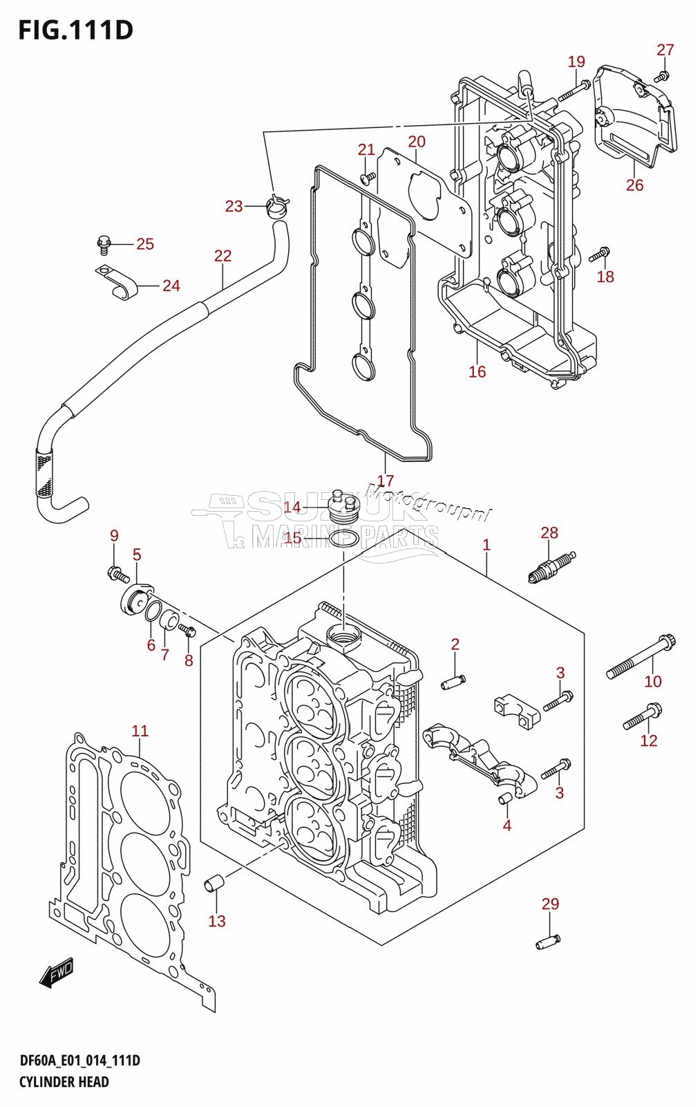 CYLINDER HEAD (DF40AST:E34)