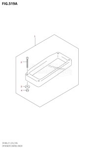 DF115A From 11503F-610001 (E01 E03 E11 E40)  2016 drawing OPT:REMOTE CONTROL SPACER