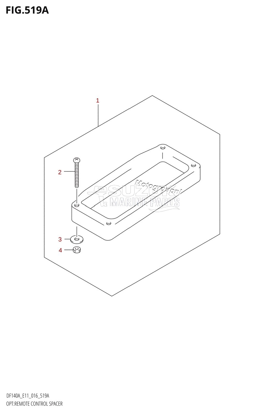 OPT:REMOTE CONTROL SPACER