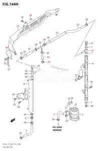 DF150Z From 15002Z-210001 (E01 E40)  2012 drawing FUEL INJECTOR (DF175Z:E40)