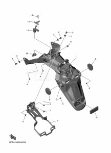 ESS025 drawing REAR FENDER