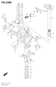 06003F-140001 (2021) 60hp E11-Gen. Export 2 (DF60AVT  DF60AVT_   DF60AVT   DF60AVTH  DF60AVTH_   DF60AVTH) DF60A drawing SWIVEL BRACKET (SEE NOTE)