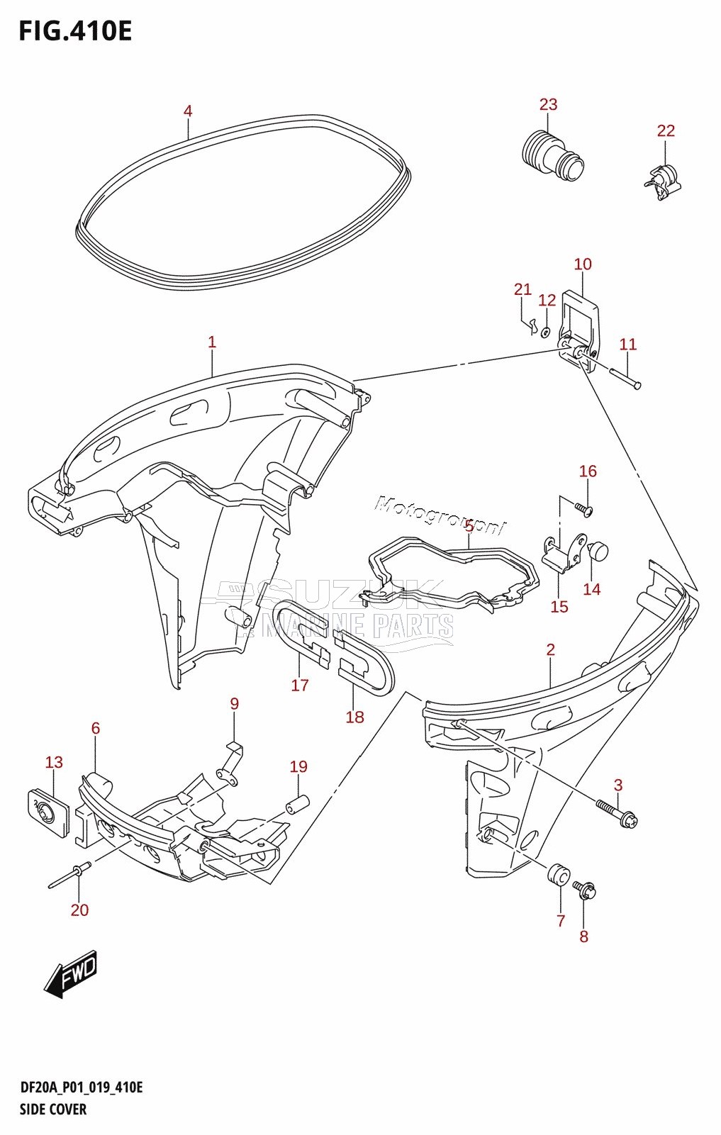 SIDE COVER (DF9.9BTH,DF20ATH)