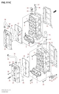 DF250ST From 25004F-310001 (E03)  2013 drawing CYLINDER HEAD (DF225T:E03)