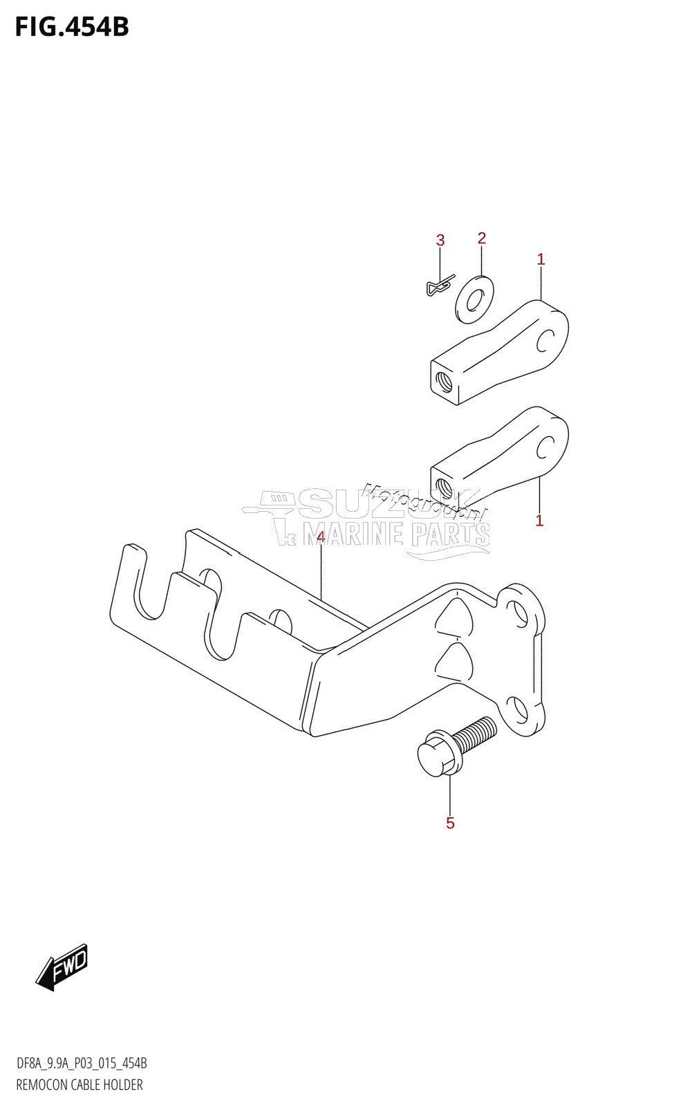 REMOCON CABLE HOLDER (DF9.9AR:P03)