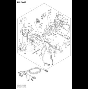 08002F-810001 (2018) 80hp E01 E40-Gen. Export 1 - Costa Rica (DF80AT) DF80A drawing OPT:REMOTE CONTROL