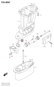 05003F-040001 (2020) 50hp E01-Gen. Export 1 (DF50A  DF50ATH) DF50A drawing DRIVE SHAFT HOUSING (DF60A:E01)