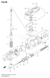 DF40A From 04004F-210001 (E34-Italy)  2012 drawing TRANSMISSION (DF40A E01)