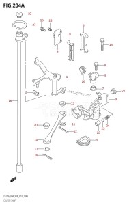 DF70A From 07003F-010001 (E03)  2010 drawing CLUTCH SHAFT