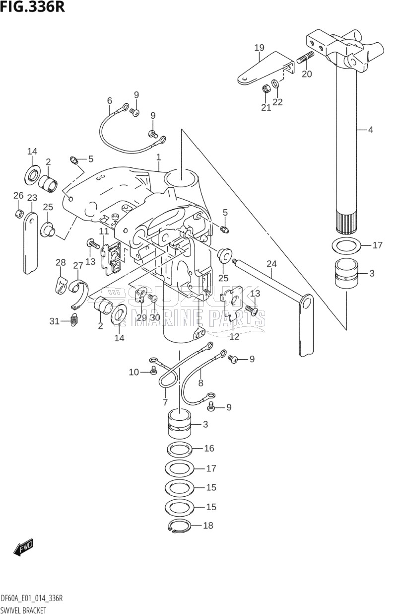 SWIVEL BRACKET (DF60AVT:E01)