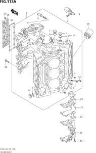 25003Z-040001 (2020) 250hp E03-USA (DF250Z  DF250Z) DF250Z drawing CYLINDER BLOCK (DF225T,DF225Z,DF250T,DF250Z)