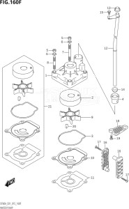 04003F-510001 (2005) 40hp E01 E13-Gen. Export 1 -  SE  Asia (DF40A  DF40AQH  DF40AST  DF40ATH) DF40A drawing WATER PUMP (DF50ATH:E01)