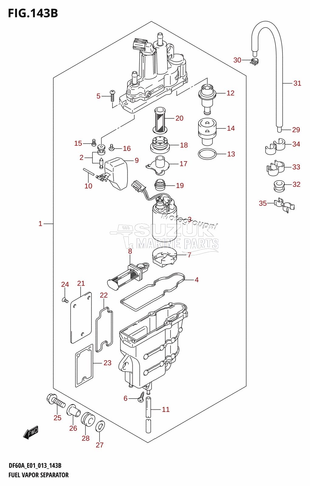 FUEL VAPOR SEPARATOR (DF40AQH:E01)