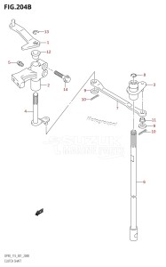 DF115T From 11501F-421001 (E01 E40)  2004 drawing CLUTCH SHAFT (K3,K4,K5,K6)