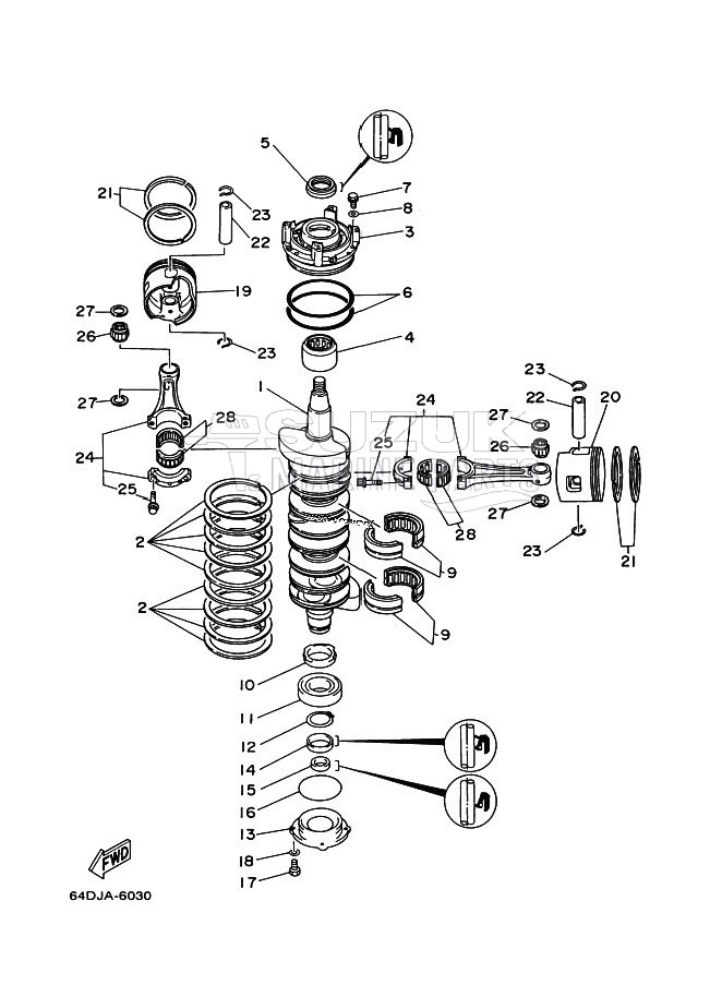 CRANKSHAFT--PISTON