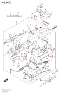 04004F-040001 (2020) 40hp E34-Italy (DF40AST) DF40A drawing TILLER HANDLE (DF60ATH,DF50AVTH,DF60AVTH)