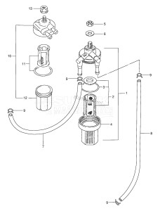 DT15 From 01501K-861001 ()  1998 drawing FUEL PUMP (DT9.9 /​ 15)