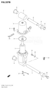 14003Z-410001 (2014) 140hp E01-Gen. Export 1 (DF140AZ) DF140AZ drawing TRIM CYLINDER (DF100AT:E40)