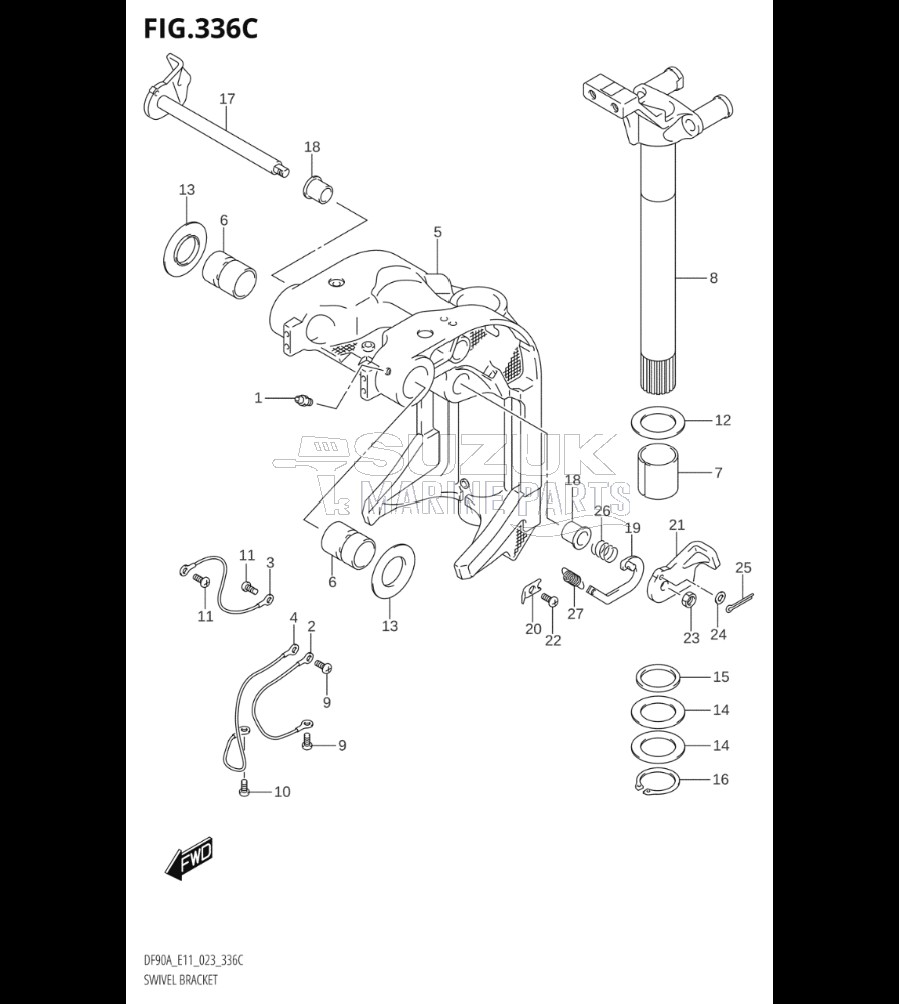 SWIVEL BRACKET ((DF70ATH,DF90ATH):(020,021))