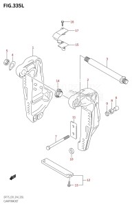 DF175Z From 17502Z-410001 (E01 E40)  2014 drawing CLAMP BRACKET (DF175TG:E01)