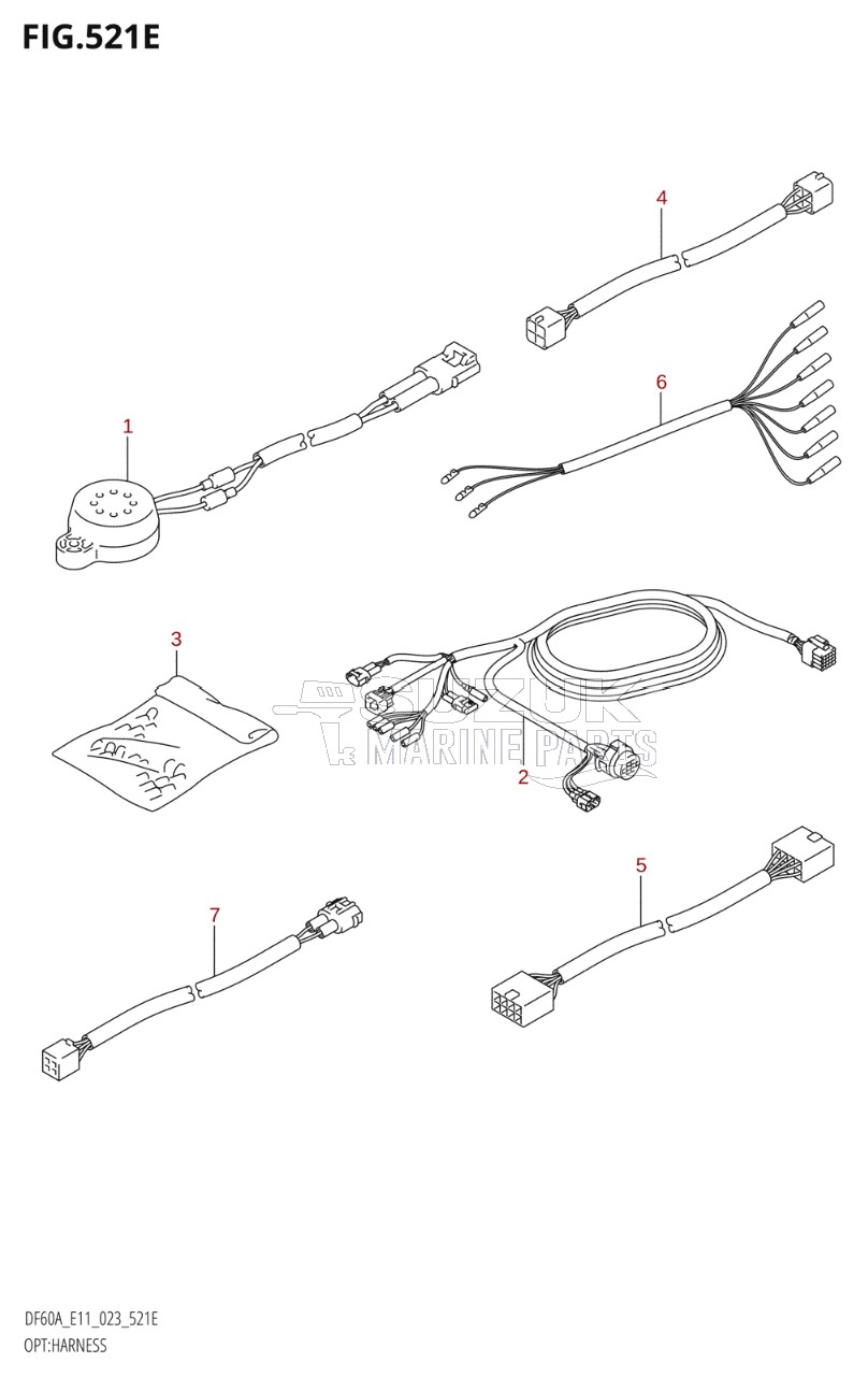 OPT:HARNESS ((DF40AQH,DF40ATH,DF50ATH,DF60AQH,DF60ATH,DF50AVTH,DF60AVTH):022)