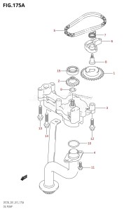 DF200 From 20002F-310001 (E01 E40)  2013 drawing OIL PUMP