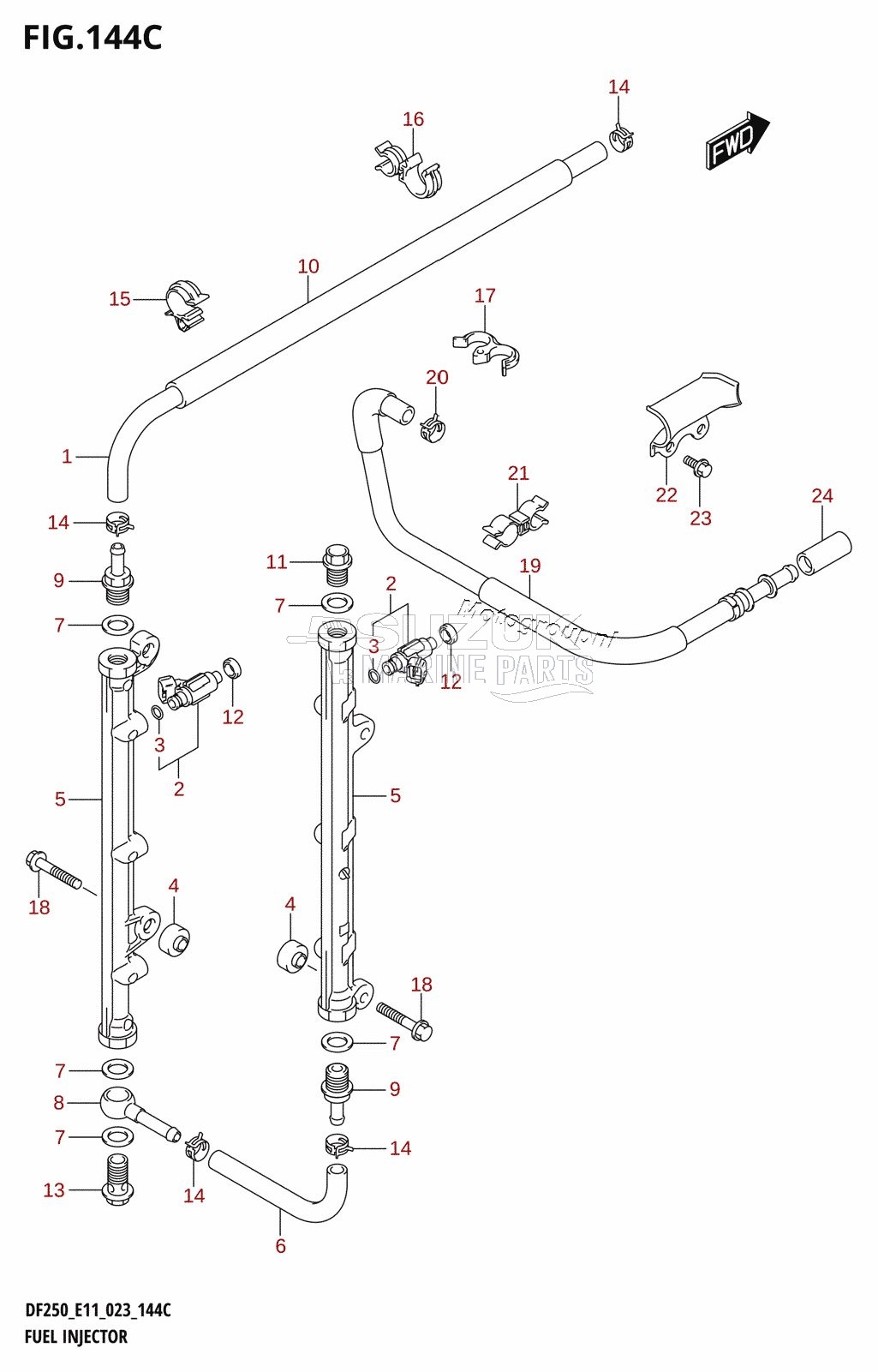 FUEL INJECTOR (E03:DF250ST)