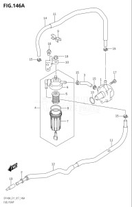 14003Z-710001 (2017) 140hp E11 E40-Gen. Export 1-and 2 (DF140AZ) DF140AZ drawing FUEL PUMP