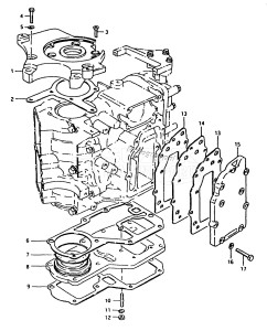 DT20 From 2002-100000 ()  1988 drawing EXHAUST COVER