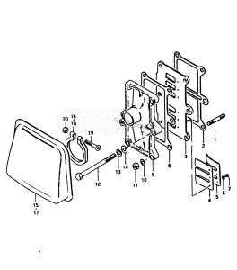 DT20 From C-10001 ()  1982 drawing INLET CASE - REED VALVE