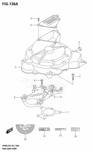 DF40A From 04003F-210001 (E01)  2012 drawing RING GEAR COVER (DF40A:E01)