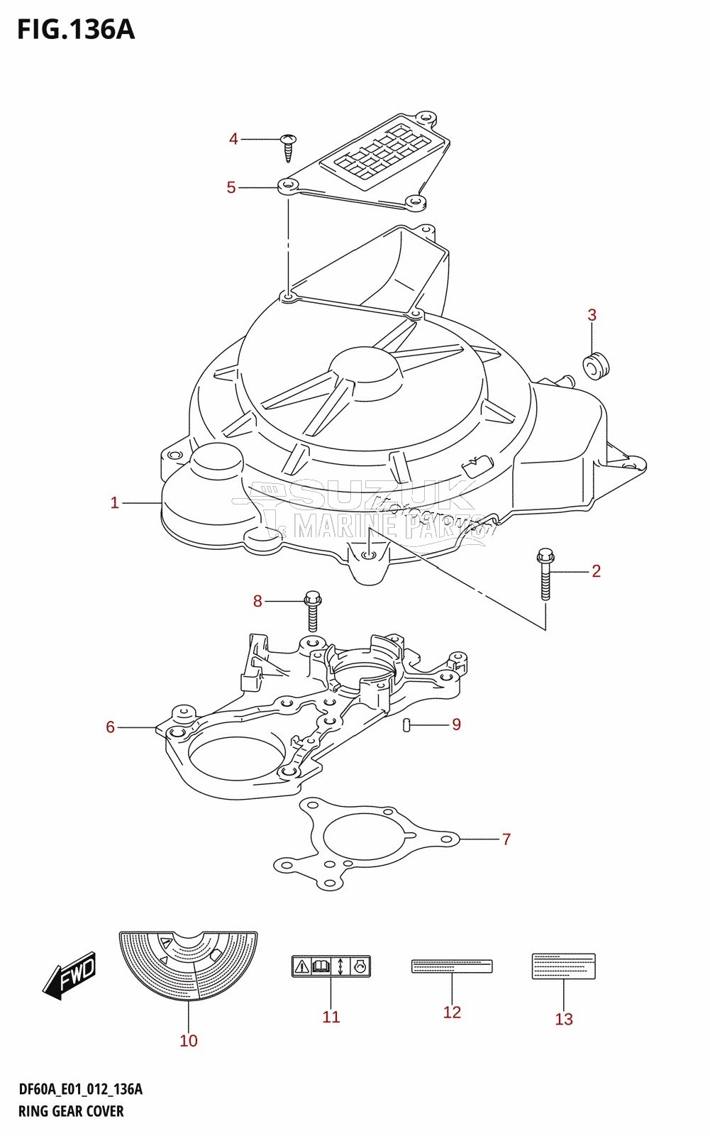 RING GEAR COVER (DF40A:E01)