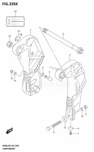 DF40A From 04003F-510001 (E01 E13)  2015 drawing CLAMP BRACKET (DF60AQH:E40)