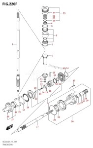 DF225Z From 22503Z-510001 (E01 E40)  2005 drawing TRANSMISSION (DF225T:E40)