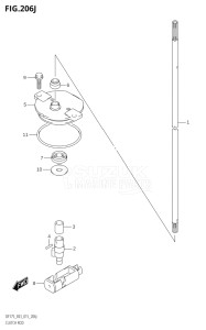 17502F-510001 (2005) 175hp E03-USA (DF175T) DF175T drawing CLUTCH ROD (DF150ST:E03)