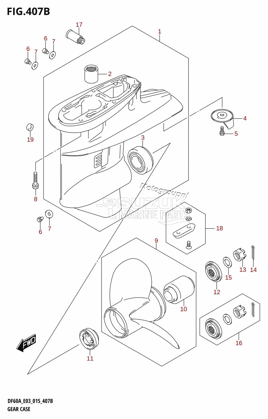 GEAR CASE (DF50A:E03)