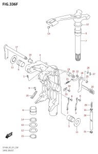 DF115AST From 11504F-510001 (E03)  2015 drawing SWIVEL BRACKET (DF115AST:E03)