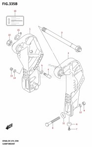 DF50A From 05004F-510001 (E01)  2015 drawing CLAMP BRACKET (DF40AQH:E01)