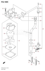 DF115AZ From 11503Z-410001 (E03)  2014 drawing WATER PUMP (DF115AZ:E03)