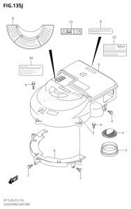 DF175Z From 17502Z-510001 (E03)  2015 drawing SILENCER /​ RING GEAR COVER (DF150ST:E03)