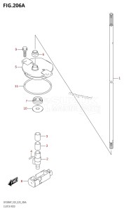 DF150AZ From 15003Z-040001 (E03)  2020 drawing CLUTCH ROD