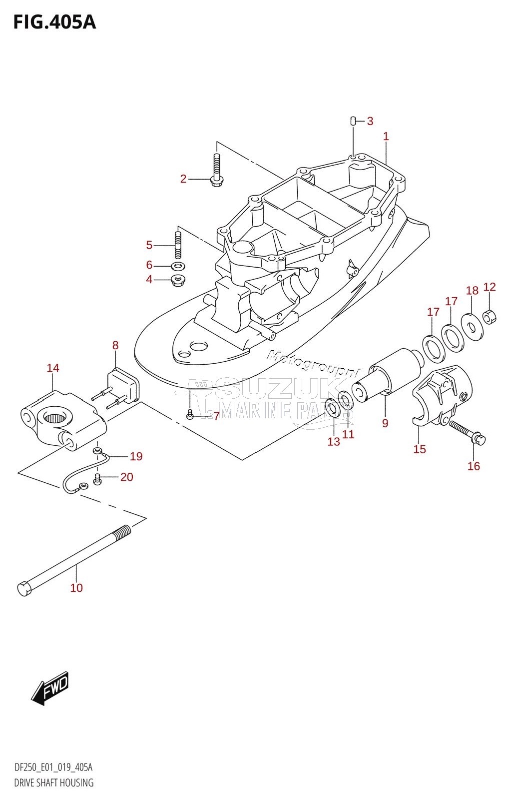 DRIVE SHAFT HOUSING (L-TRANSOM)