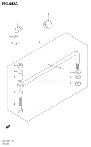 DF250 From 25001F-510001 (E01 E40)  2005 drawing DRAG LINK