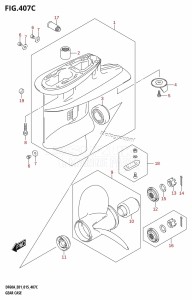 DF50A From 05003F-510001 (E01)  2015 drawing GEAR CASE (DF40ATH:E01)