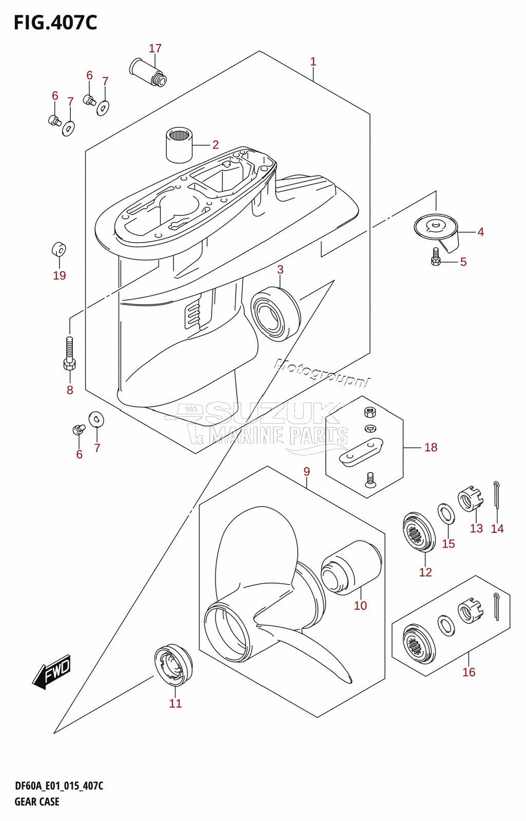 GEAR CASE (DF40ATH:E01)