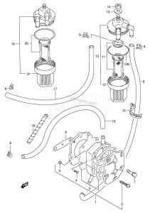 DT60 From 06002-861001 ()  1998 drawing FUEL PUMP