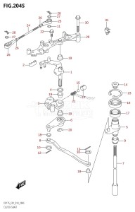 DF175T From 17502F-410001 (E01 E40)  2014 drawing CLUTCH SHAFT (DF175ZG:E40)