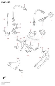 DF175TG From 17502F-410001 (E03)  2014 drawing SENSOR (DF150ZG:E03)